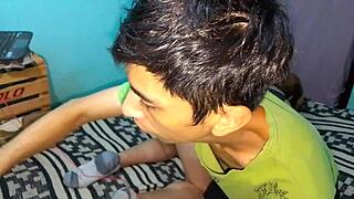 she bends over in thong n i finger her wet pussy hard