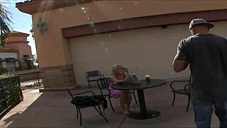 hey, charlie lynn just met this guy and lets him deepthroat gag her big tits pussy!