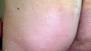 oof this huge pierced dildo stretches peterwolfe in the shower bad