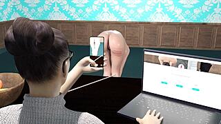 Principled BDSM CANING Punished In Garage Animation Short