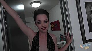 nikki next your good girl strokes cock with teasing handjob joi