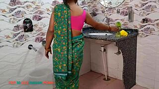 i loved filming my best indian maid sex in green saree