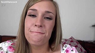 april brookes 19yo blonde neighbor pov sucks huge cock messy facial cumshot 💦😍