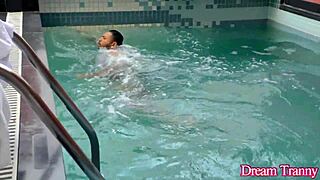 t-girl estela duarte assfucks him bareback before creampie anal switch