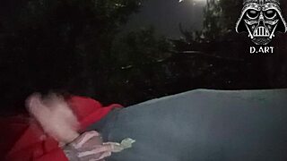 brazilian hottie in forest, wanna drink my hot cum straight from the source?