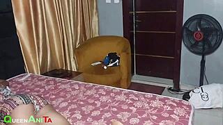 chubby asian teen caught bending for neighbor husband's big black cock doggystyle creampie