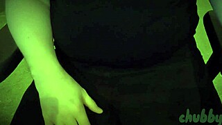 chubbykaot risks it all masturbating her belly at the office