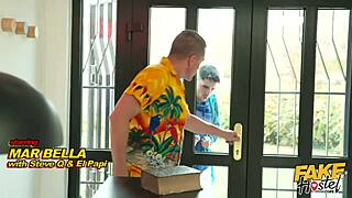 fake hostel thick milf wife shares student fuck with hubby watching