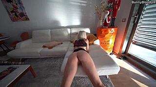 stepmom's big tits get my hot cum load all over them!