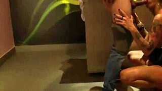 tranny slut fucks stranger at wild party