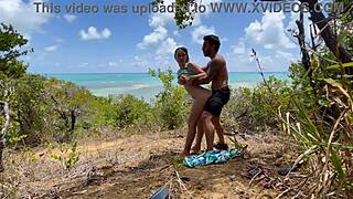 brazilian beach anal slut begs for dirty outdoor cock in nordeste?