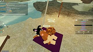 roblox group threesome with big tits blonde and ebony bent over doggystyle