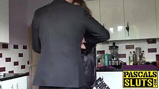 Hot brunette babe rachel bends for older man's huge cock doggystyle