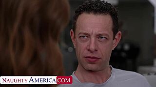 Blonde housewife Skylar Snow bends for neighbor's big cock pounding