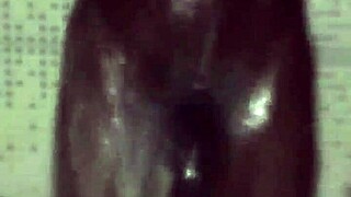 homemade solo guy jerks monster cock in quick shower