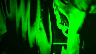 bbw ebony throats deep in night vision cosplay