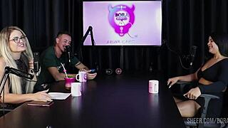 Val Mineirinha Bora Cast Comp with Bruna Carlos Sheer Red Tease