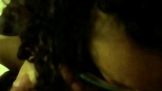 CURLY GLASSES GIRL SUCKS HARD ON HIDDEN CAMERA!