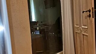 Cheating on hubby fucking muscular boss deep in hotel room