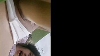 Teen slut begs real cock deep in her tight asshole now!