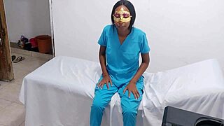 nurse gets tempted doctor seduces explores her hot latina ass body in hospital