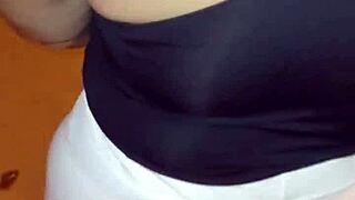 Chubby mature whore with huge ass in red thong accepts street fuck proposals from stranger