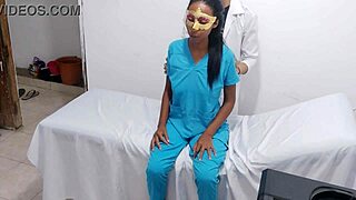 nurse gets tempted doctor seduces explores her hot latina ass body in hospital