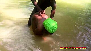 stepsister moans as i pound her by village stream