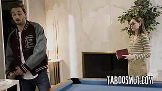 Star quarterback, your huge cock just popped my virgin cherry—fuck me harder now!