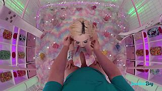 doesn't big cock stretch this hot blonde teen's tiny shaved pussy?