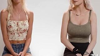 Blonde babes Kenzie Taylor Kenna James grind wet pussies in heavenly 69 lickfest