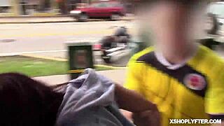 Caught shoplifter Aria Carson and fucked her wet pussy hard!