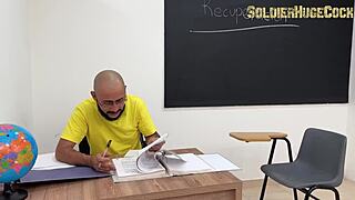 could maggie queen's classroom seduction with soldierhugecock earn her that passing grade after intense bareback session