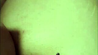 Latina Plays with Toy First Time Anal in Bedroom