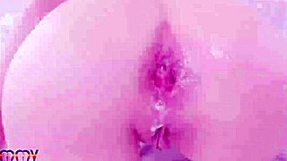 Sweet teen Emily White rides two big black cocks with DAP footjob