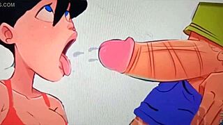 damn she's sucking cock like a total safada slut