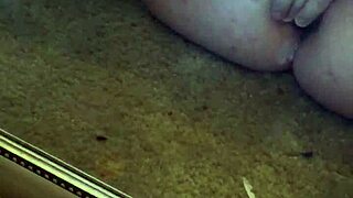 she slides in that anal plug then vibes her g-spot till she squirts hard as a bbw.