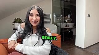 18yo Latina's First Gaping Anal Casting POV Ride!