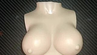 dolly begs for close-up anal creampie on desk squeezing her small tits domination slap!