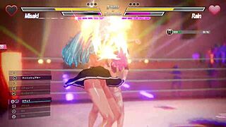 lesbian pussies clash hard in battle 2 showdown!