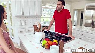 I caught my first threesome as curious virgin - Odessa Will Pounder Ken Feels!