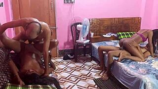 Beautiful brunettes pounded hard in wild foursome hanif popy khatun sumona manik