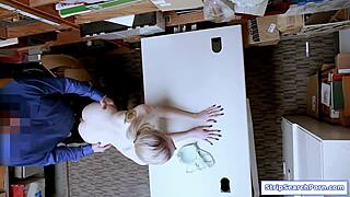 officer fucks petite teen shoplifter in hardcore strip search