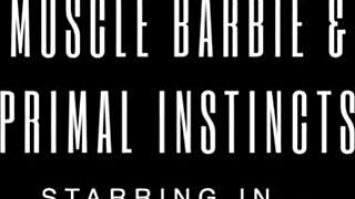 Ripped muscle babe cums hard on monster cock