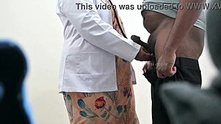 doctor stares shocked at my tiny black cock in hospital room