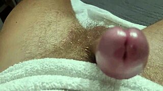 she pants moans spits on huge cock slow intense handjob massive cum to swallow try not busting