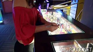 Hey barely legal euro teen you suck that old cock so rough in pov!