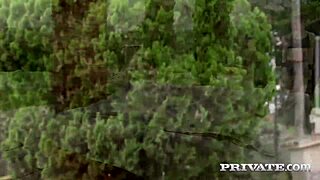 rebecca volpetti milks two monster cocks with her gym pussy n mouth