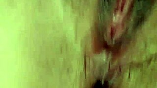 he grabs my tight hairy pussy and fucks me hard until explosive cumshot