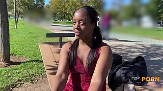 Can Young Black Babe Paris Handle Deep Experienced Cock in Her Pussy?